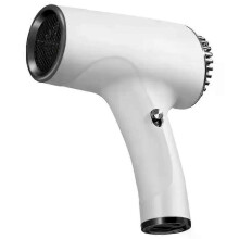 (White) Portable Hot And Cold Ion Hair Dryer Efficient Portable Hair Dryer Cordless Hair Dryer Versatile Chargable Hair Dryer Powerful