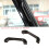 1Pair Alloy Car A-Pillar Pull Handle Inner Door Pillar Handle Grip for   90 110 2004-2018 Black 5