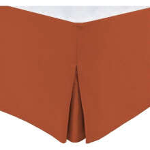 Cache sommier - HOME LINGE PASSION - 180 x 200 cm + 30 cm - Terrakotta