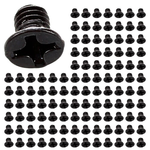 500 Pcs M3x4mm Screws Replacement Black for Laptop Hard Drive