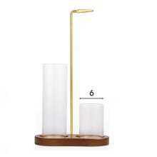 2-in-1 Wierookbrander met Glazen Asvanger en Opbergvak voor de Stokjes, Meditatie-, Yoga- en Spacadeau voor Vrouwen, Kamerdecoratie