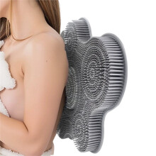 Scrubber per Piedi con Doccia, In Silicone, da Parete, Antiscivolo, con Ventosa, per Vasca da Bagno, per Massaggio Ai Piedi