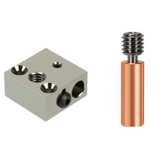 Parti per Stampante 3D CR10 Kit Gola Bimetallica per Blocco Riscaldato per 3CR10 Kit di Aggiornamento per Estrusore Hotend Parti del Kit Hotend
