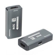 4K -Compatible Extender RJ45 to 50M over CAT6 Network Ethernet LAN TX RX Adapter HDTV to RJ45 for PC DVD