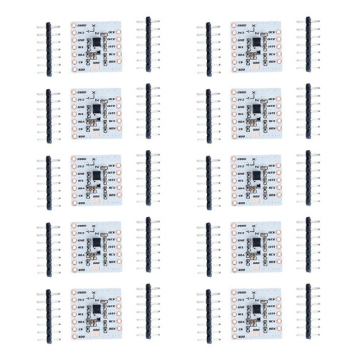 10 Pezzi LSM6DSV + Modulo QMC6309 per Tracker SlimeVR e per Tracker Slime Smol, Modulo Sostitutivo ICM-45686 + Modulo QMC6309