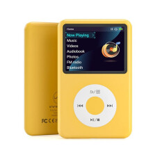 Lecteur MP3 Portable 128 Go avec Vidéo, Radio FM, Lecteur Audio Numérique Haute Résolution, Son HiFi, Écran Tactile B