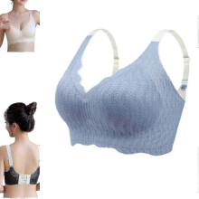 (Light blue,6XL)Jelly Gel Shaping Bra,posture Correcting Bra, Anti Saggy Breasts Bra, Soft Support Seamless Comforta - RiRi