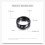 Women's Ceramic Wedding Band with Black Cubic Zirconia 5