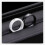 Women's Ceramic Wedding Band with Black Cubic Zirconia 2