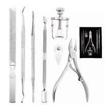 Ingrown Toenails Set, Manicure Made Of High-quality Stainless Steel for Nail Problems, Thick Nails And Paronychia, 7-piece Professional Nail Care Kits