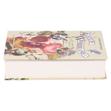 Simulation Book Safe Box for Coins, Cards & Jewelry, Iron, 22.2x15.3x4.5cm
