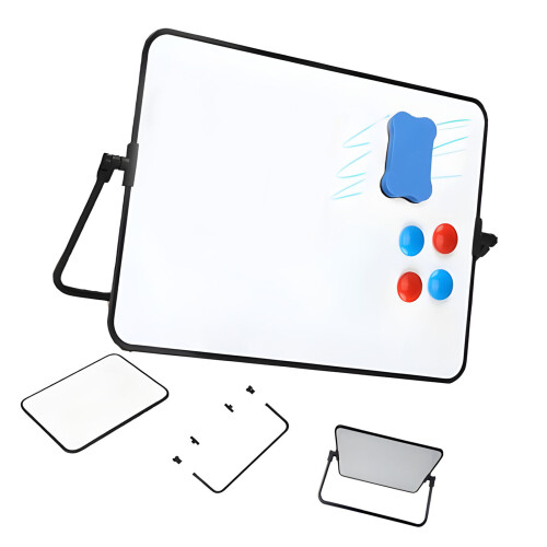 Leicht zu tragendes PVC-Whiteboard mit 360-Grad-Ständer,
