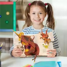 3D Encyclopedia Prehistorica Dinosaurs Folding Interest Dinosaur Picture Book Science Popularization Children'S Gifts