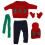 Weihnachtskleidung Puppe 18 Zoll Pullover Set 14