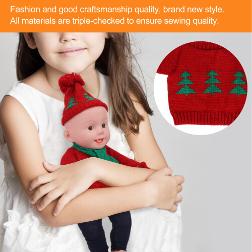 Puppenkleidung Weihnachtspullover Set 18 Zoll 2