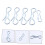 MUSEYA 5Pcs Alloy Steel Cotter Pins Solid Durable Split Locking Pins 3