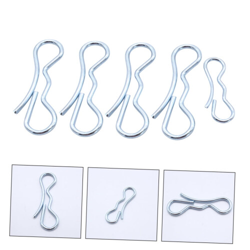 MUSEYA 5Pcs Alloy Steel Cotter Pins Solid Durable Split Locking Pins 2