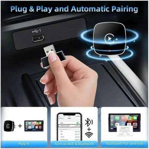 (Colour) Relativelk Carplay,Relativelk Wireless Carplay for Wired CarPlay & Android Auto 1