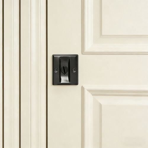 Serrure de sécurité moderne pour entrées coulissantes avec-Noir 1