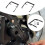 2Pcs Motorcycle Navigation Bracket Phone Expansion Bracket Multifunctional Bracket for  368G 4