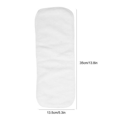 Microfiber Baby Nappy Liners 3-Layer Washable Reusable Inserts 5pcs 35x13.5cm 2