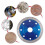 3Pcs Diamond Cutting Discs 105x10x20mm for Tile, Ceramic, Marble 9