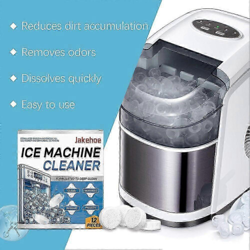 (2pcs) Ice Maker Descaler Refrigerators Freezer Ice-Cube Makers Cleaner Powerful Odor/Scale Remover for Nugget Ice Makers 1