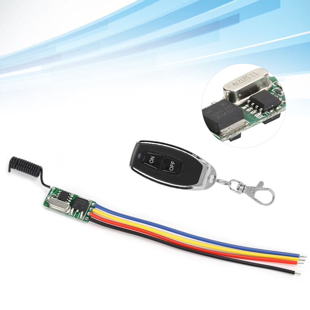 3.7-12V Micro Wireless Remote Switch Module With 30M Range & Led Light 7601392304863