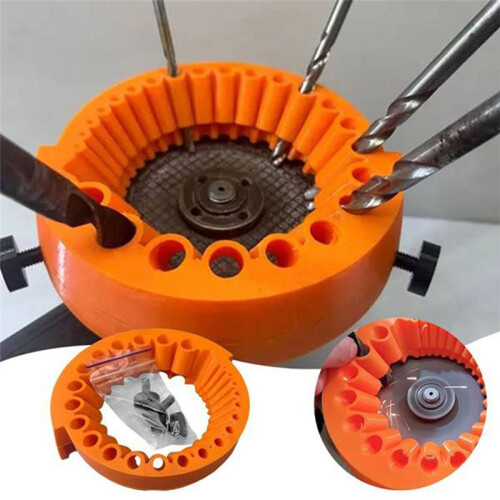 Drill Bit Sharpener,Power Drill Bit Grinding Attachment for 2 to 13 mm Bits,Compatible with 125 mm Angle Grinders 2