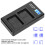 USB Double Charger for NPFW50 Lithium Battery with LCD Display Screen 4