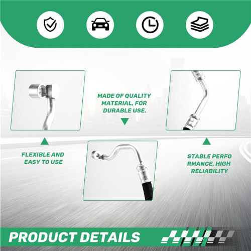 64509223325 Car AC High Pressure  Hose for  E88 E93 E92 X1 E84 2004-2015 2