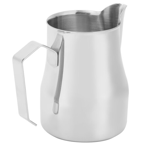 Edelstahl Milchaufschäumbecher 750ml spitz Ausguss 1