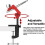 Quick-Release Airbrush Stand Quick Pull Spraying Pen Holder 30mm Adjustable Rotation for Effortlessly Convenient Use 3