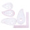 5 Pc Multi-Function Curve Ruler Set 8