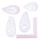 5 Pc Multi-Function Curve Ruler Set 2