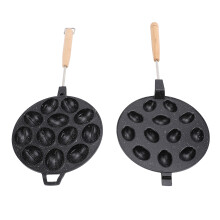 Walnut Cookie Maker 12 Holes Aluminum Alloy Non-Stick 16x41cm Black