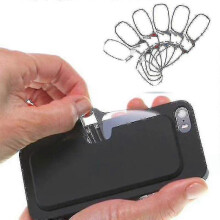 (Black, 250) Legless Clamp Nose Reading Glasses For Both Men And Women Portable Sticky Phone To Send Ultra-thin Glasses Case - Pjun