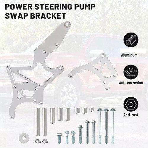 Fits for LS Engine Serpentine Bracket Alternator Power Steering Pump Swap Conversion