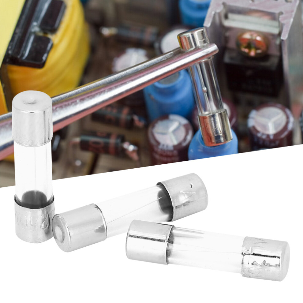 100Pcs 250V Glass Tube Fuse 3A/4A/5A 5X20mm Circuit Protection 9411392076879