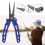 Spring Loaded Jaws Fishing Pliers Hook Remover Tungsten Carbide Cutters Corrosion Resistant Multi Function Split Ring Opener Ergonomic Handle 8
