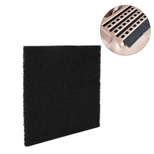 4PCS Activated Carbon Fibre Cat Litter Box Filter 16.7x15.4cm Black
