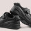 Clarks (Fit Type[Shoes], Shoe Size) Clowder Stripe Kid Black Leather 4