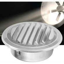 Hood Exterior Wall Flat Head Vent Kitchen Range Hood Exhaust Pipe Air Outlet 201 Stainless Steel Ventilation Cover 100mm Diameter Windproof Insectproo