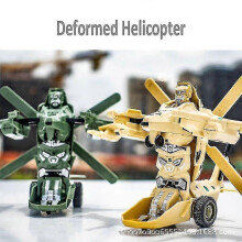 (Desert yellow Helicopter) Boys Transformer Toys Tank Vehicle Transformers Kids Robot Children's Birthday Gift