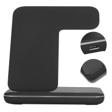 3-in-1 15W Wireless Charger Station for Phone, Watch, Earphones