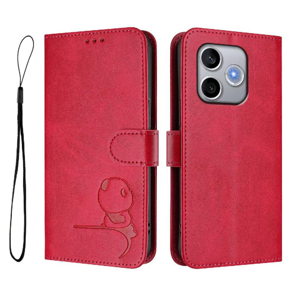 (Rose ) Phone Case For Honor 600 Lite Pu Leather Magnetic Rfid Blocking Flip Folio Card Slots Holder Kickstand Red 764563224494