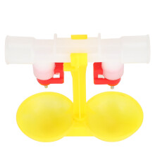 11PCS Double Nipple Waterer Chicken Cup with 2 Hanging Feeder G1/2 & G3/4