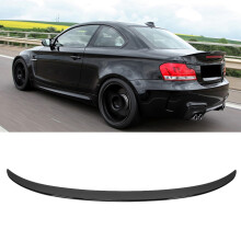 M Performance Stil Spoiler für BMW 1er E82 Schwarz