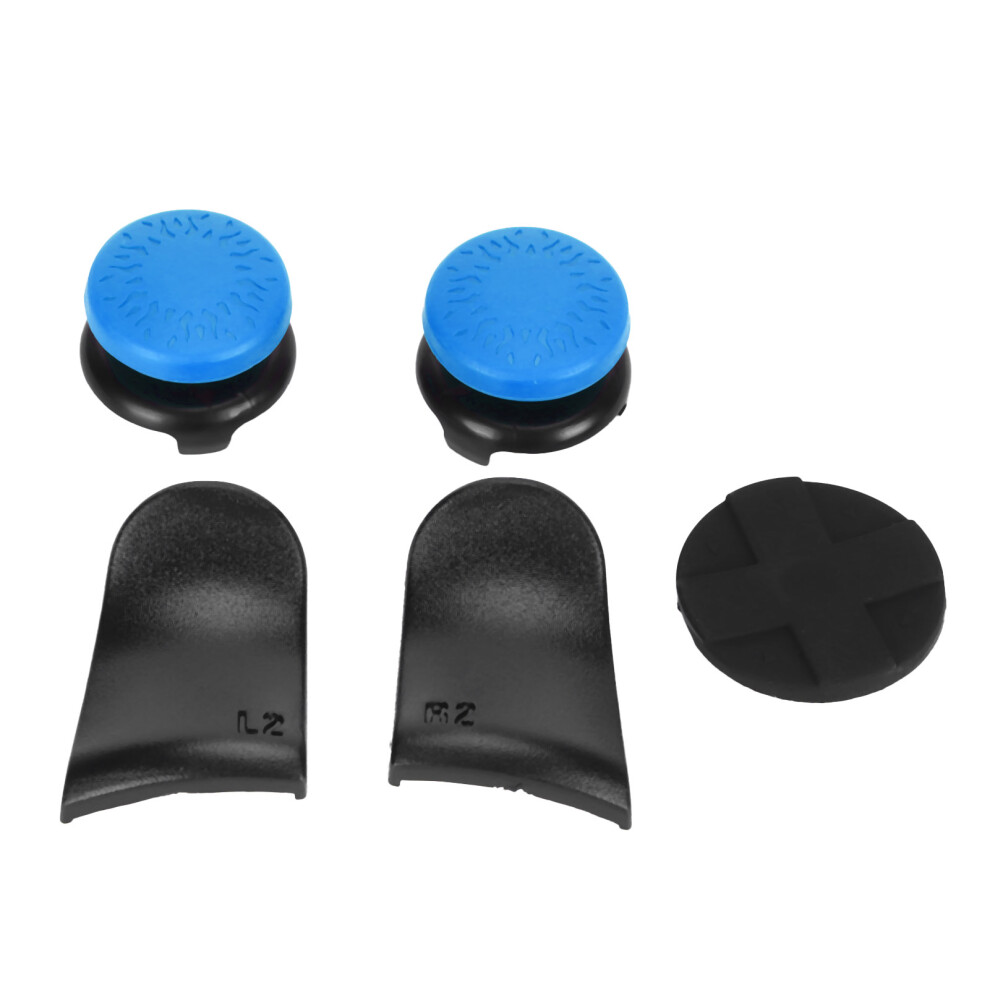 Ps5 Controller 5-In-1 Thumb Stick Caps & Trigger Extenders Fits Dualsense Blue 4671392081142