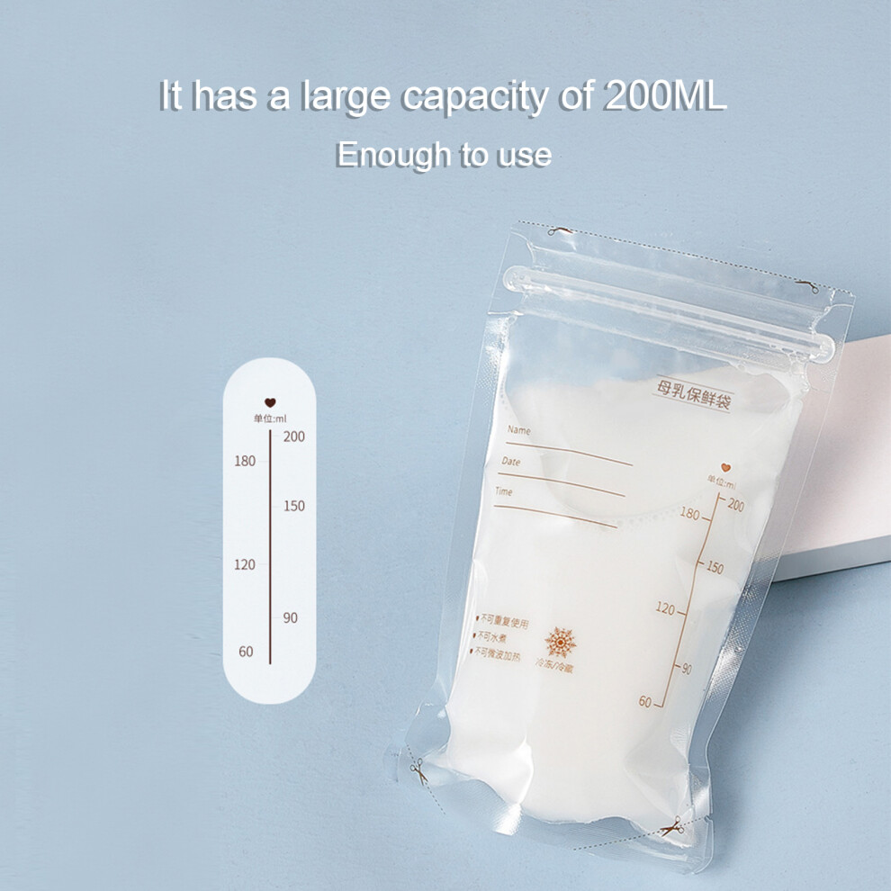 Pre-Sterilised Double Zipper Milk Bags